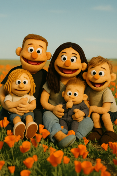 Puppet Happy Family